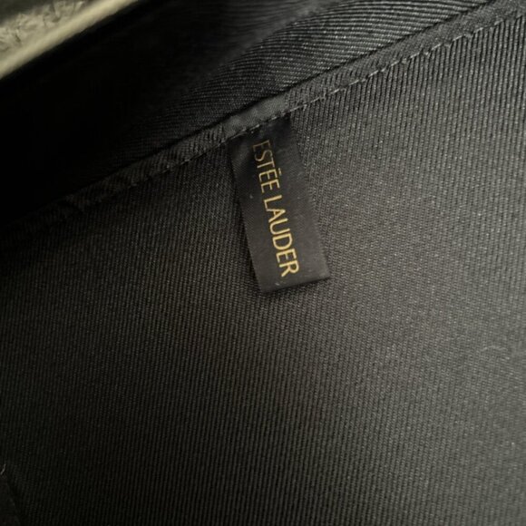 Estée Lauder beautiful Cosmetic Makeup Case Bag White Toiletry W/Handle Zipper - Picture 7 of 7